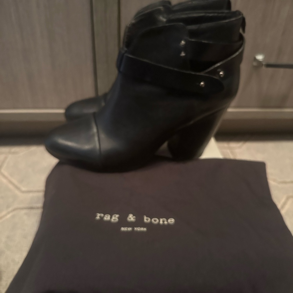 Rag & Bone Black Heeled Boots